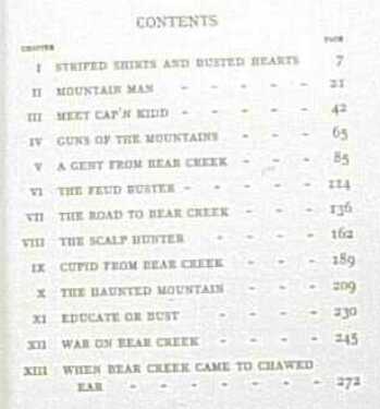 Table of contents detail